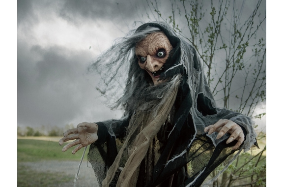 Europalms Halloween Hexe Nahema Figur animiert, 160cm image 6