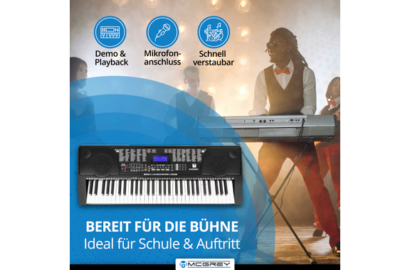 McGrey LK-6150 61 Tasten Leuchttasten-Keyboard Set image 6