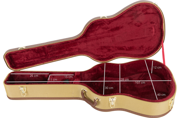 Shaman WGHCT-4122TW Hardcase Westerngitarre Tweed image 6