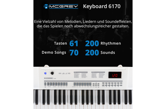 McGrey 6170 Akku-Keyboard Weiß  - Retoure (Zustand: sehr gut) image 6