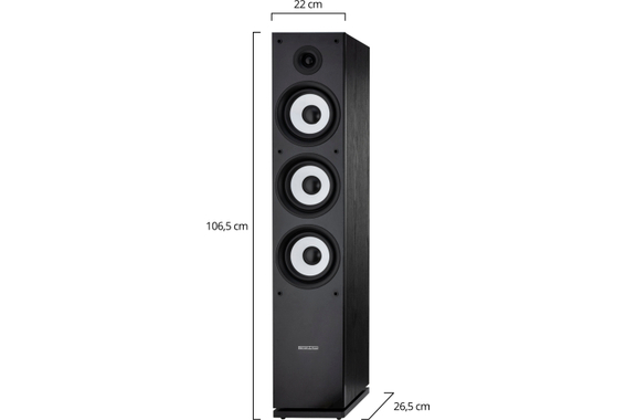 Bennett & Ross Ultrasphere Enceintes Colonnes HiFi Paire Noire 2 x 100W RMS image 6