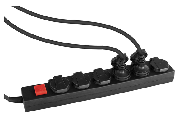 Stagecaptain OPSS-6 BK Multiprise Extérieure 6 Prises Avec Interrupteur IP44 image 6