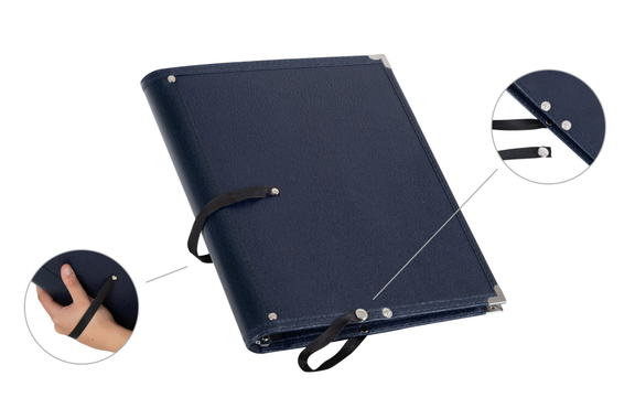 Classic Cantabile Deluxe Music Folder Blue 5-Pack image 6