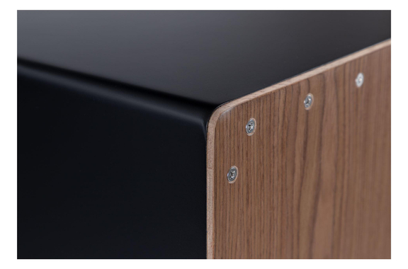XDrum Cajon Primero Bass Port Black/Walnut Set incl. Escuela de Cajón y Funda image 6