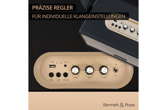 Bennett & Ross BB-860A BK Blackmore Bluetooth Akku Lautsprecher Schwarz  - Retoure (Zustand: sehr gut) image 6