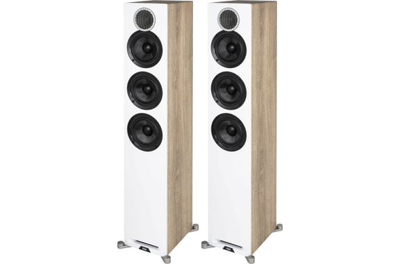 ELAC Debut Reference DFR52 Floorstanding Speakers Pair White/Oak image 6