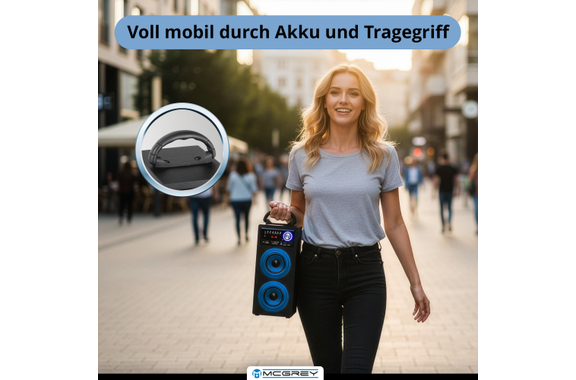 McGrey BS-20 Beachside Bluetooth Altavoz Azul image 6