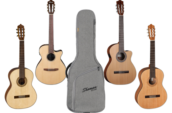 Shaman KGB-103 GY Premium-Line Borsa per Chitarra Classica Grigia image 6