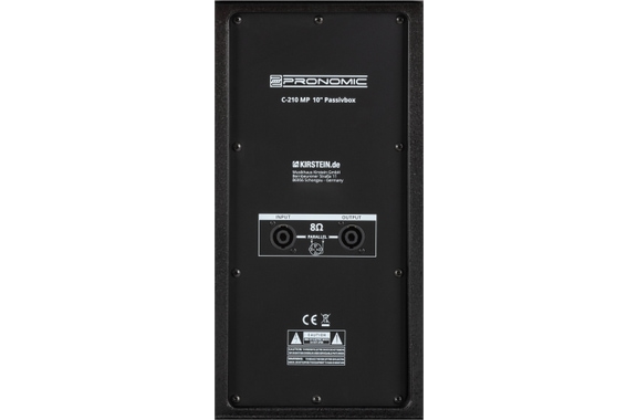 Pronomic C-210 MP 10" Ensemble D'Enceintes Passives Stéréo image 6