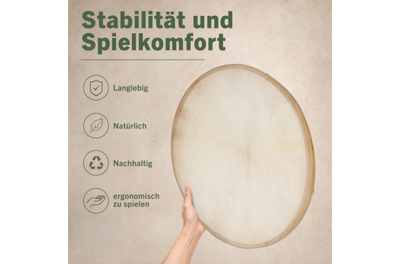 Classic Cantabile ND-22 All Natural Frame Drum 22" image 6