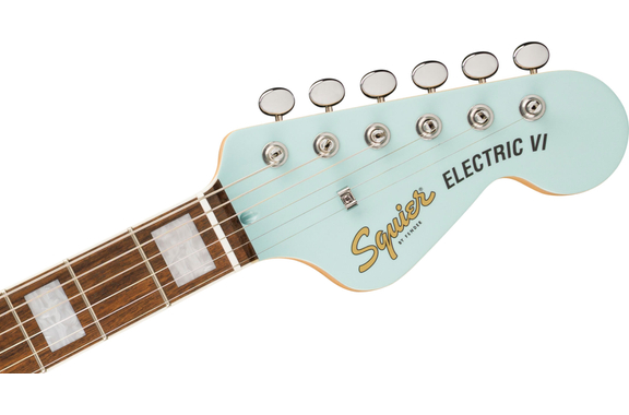 Squier Paranormal Electric VI Daphne Blue image 6
