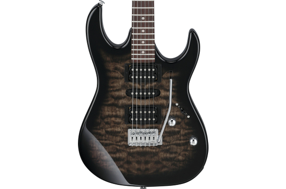 Ibanez GRX70QA-TKS Transparent Black Sunburst image 6