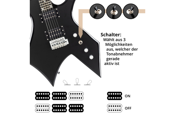 Rocktile Warhead E-Gitarre  - Retoure (Zustand: sehr gut) image 6