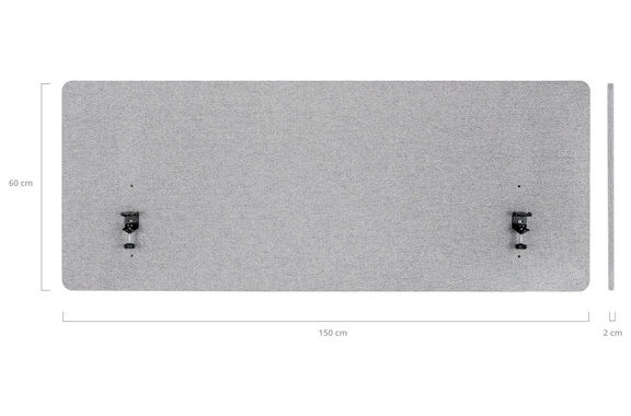 Pronomic DiviDesk-15060 GY Tischtrennwand  - Retoure (Zustand: sehr gut) image 6