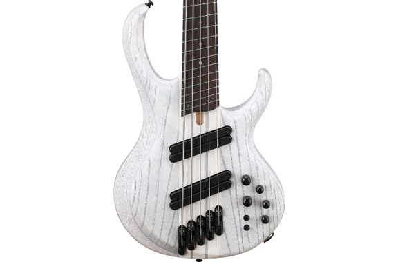 Ibanez BTB855MS-TWF Bass Workshop BTB 5-String Electric Bass Transparent White Flat image 6