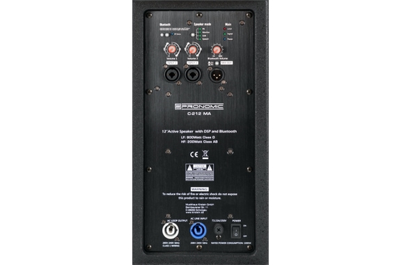 Pronomic C-212 MA Enceinte Active 12" 1000 Watts image 6