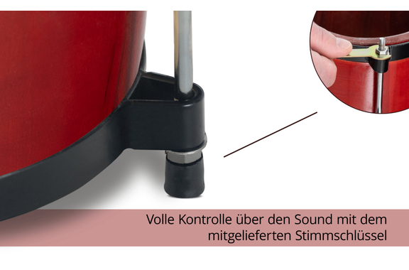 XDrum Bongos Club Weinrot  - Retoure (Zustand: gut) image 6