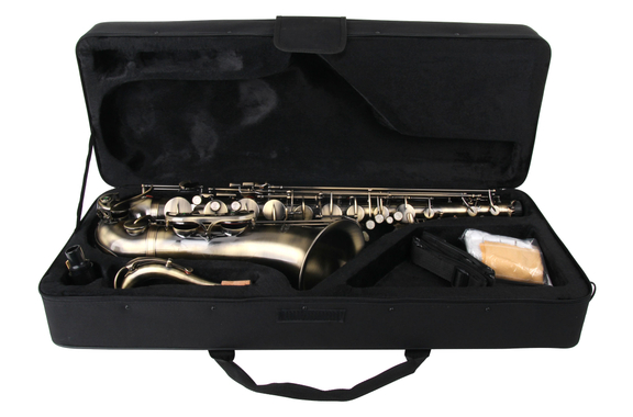 Classic Cantabile Winds TS-450 Antique Yellow Tenorsaxofoon ESM Set image 6