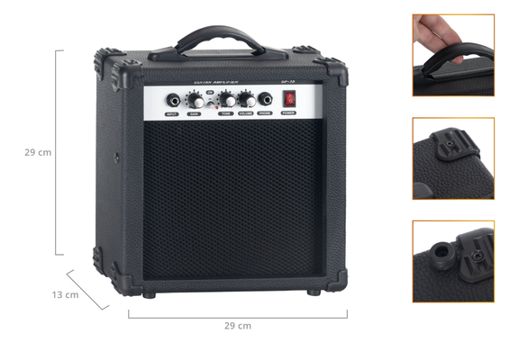 Set Chitarre Elettrica Rocktile Banger's Pack Red con Amplificatore, Custodia, Accordatore, Cavo, Cinghia, Corde e Scuola con CD/DVD image 6