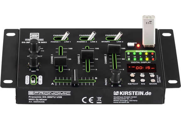 Pronomic DX-30BTU USB MKII DJ-Mixer con Bluetooth image 6