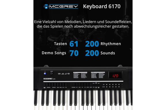 McGrey 6170 Draagbaar Keyboard Zwart image 6