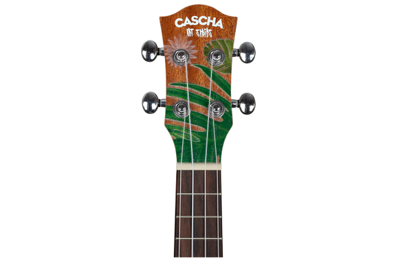 Cascha Art Series Sopraan Ukulele Leafy image 6