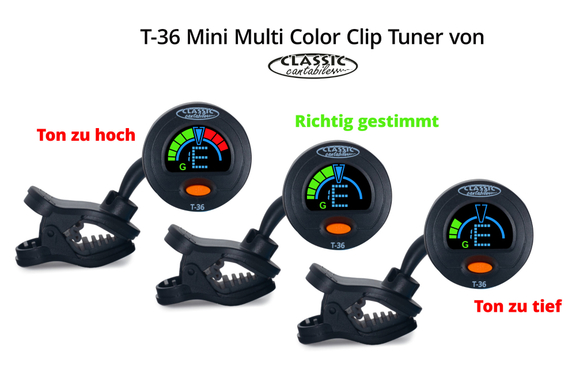 Classic Cantabile T-36 Mini-Multi-Color Clip Tuner image 6