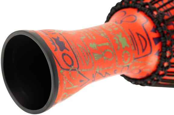 Meinl PADJ1-M-F Travel Series African Djembe 10" Pharaoh's Script image 6