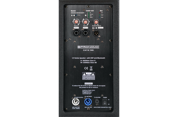 Pronomic C-212 MA Caja Activa 12" 2000 Vatios Set con Soportes image 6