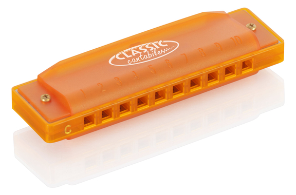 Classic Cantabile FBH-10 ON FunKids Harmonica C Major Orange image 6