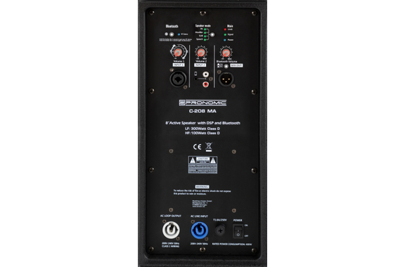 Pronomic C-208 MA 8" Aktivbox 400 Watt Stereo Set image 6