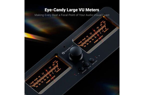 Commutateur Amplificateur/Enceintes Fosi Audio LC30 VU Noir image 6