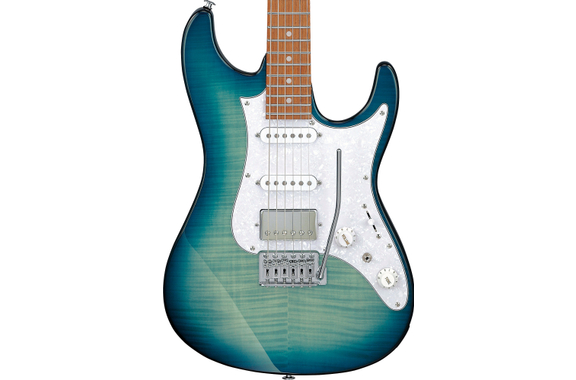 Ibanez AZ22S1F-TXB Guitare Électrique Standard Transparent Turquoise Burst image 6