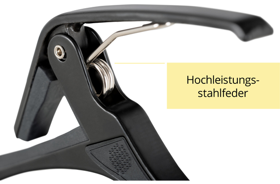 Rocktile QCCB Quick Change Capo for Classical Guitar black image 6