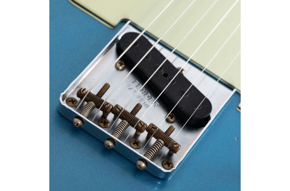 Fender Custom Shop 1963 Telecaster Relic Aged Lake Placid Blue image 6