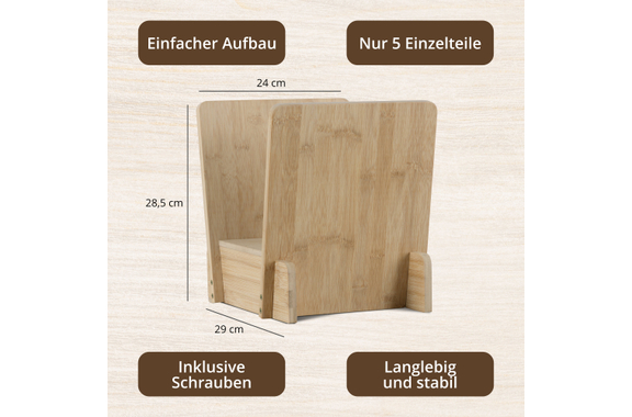 Stagecaptain LPSB-40 NT Bamboe LP-standaard Rek Natuur image 6