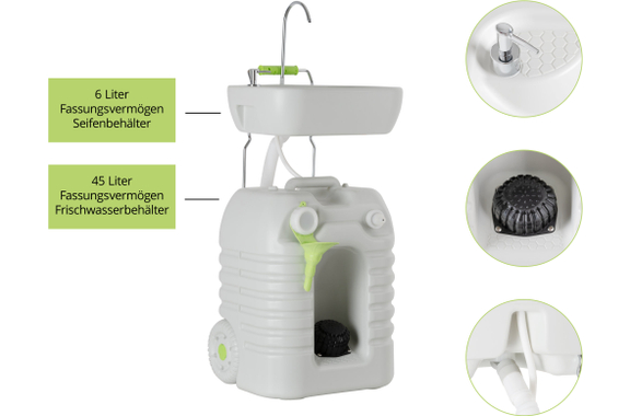Stagecaptain PSW-45 Quixie Portables Waschbecken Deluxe Set image 6