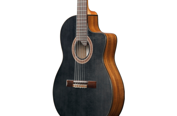 Ibanez GA360TCE-TBK Concertgitaar Transparent Black High Gloss image 6