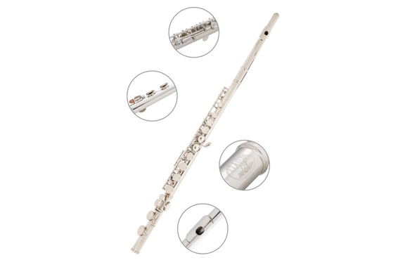 Classic Cantabile FL-100 Querflöte, Neusilber image 6
