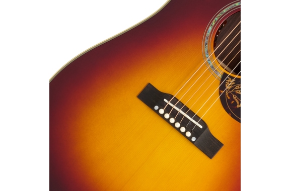 Epiphone Hummingbird Deluxe EC Autumn Burst image 6