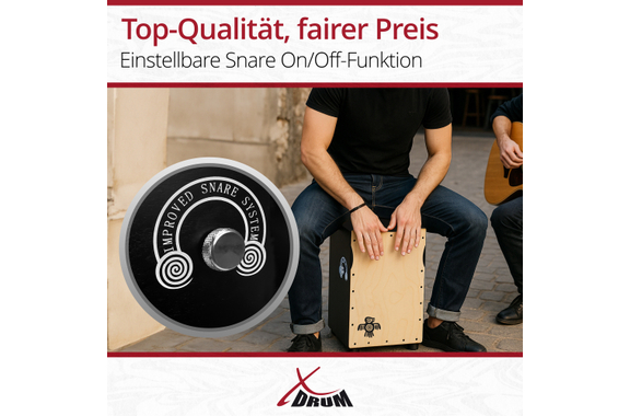 XDrum CP-501 Pro Cajon Peruana Ash Set inkl. Cajonschule image 6