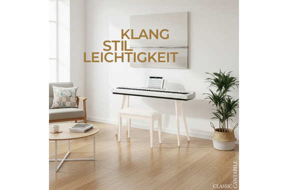 Classic Cantabile SP-316 Stage Piano Bianco image 6
