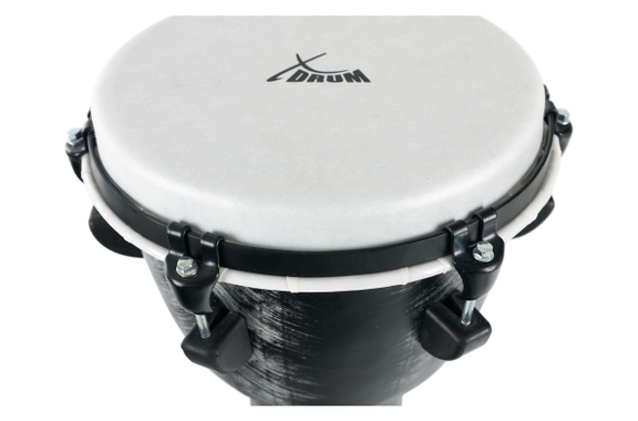 XDrum Djembé 10" Silver Brush Bag Set image 6