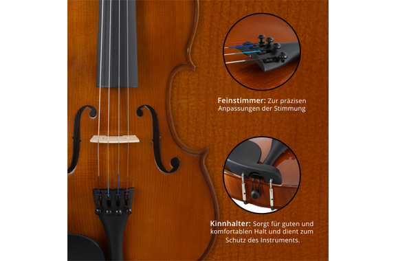 Classic Cantabile VP-130 4/4 Violinenset Natur  - Retoure (Zustand: sehr gut) image 6