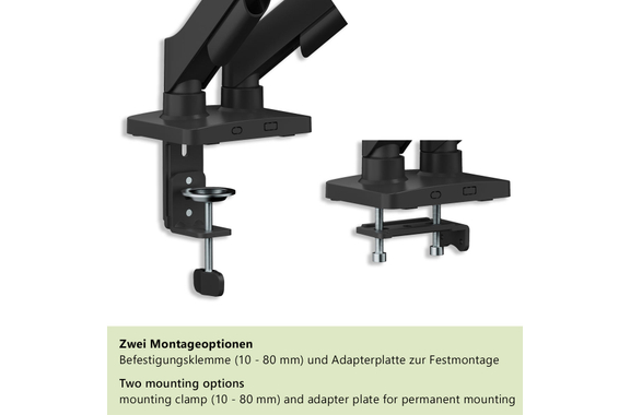 my wall HEG10L Support Moniteur Pour 2 Écrans 17" - 32" image 6