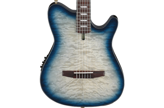 Ibanez FRH20QMN-CTL Cosmic Blue Starburst Low Gloss image 6