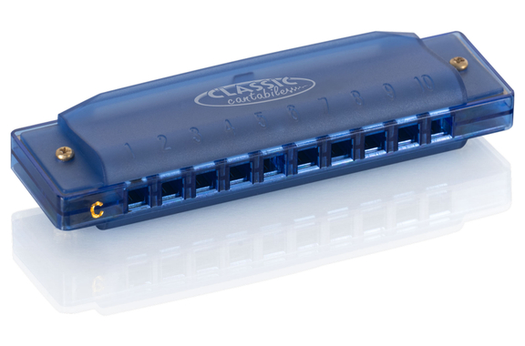 Classic Cantabile FBH-10 BU FunKids Harmonica C Major Blue image 6