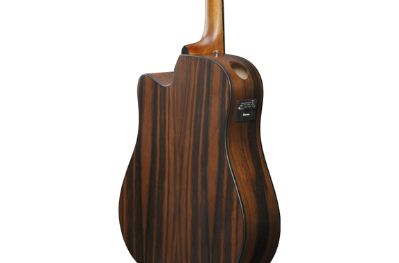 Ibanez AAD70CE-TBN Westerngitaar Charcoal Burst Top image 6