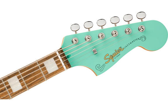 Squier Paranormal Baritone Jazzmaster HH Sea Foam Green image 6