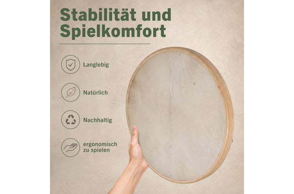 Classic Cantabile ND-20 All Natural Frame Drum 20" image 6